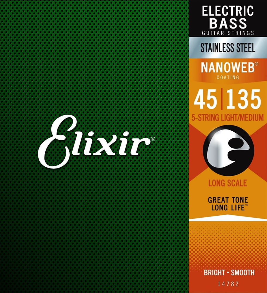 Elixir 14782 Nw Lt/M struny pro git. bas. 45-135