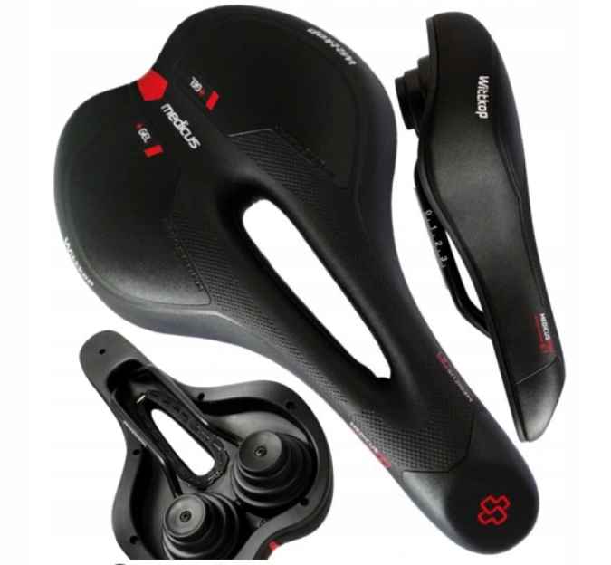 Siodełko Rowerowe Wittkop Medicus Pro Trekking Gent 6.1 Żelowe Męskie 160mm