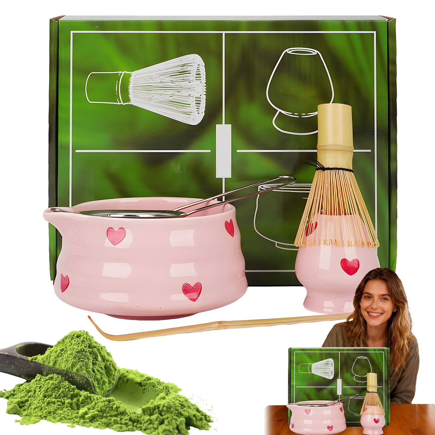 Bambusová Sada Na Výrobu Matchy Jedinečný Dárek Sada 5 Kusů