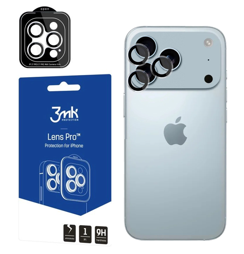 Sklo Lens Protection Pro 3MK pro iPhone 17 Pro Pro Max Průhledný