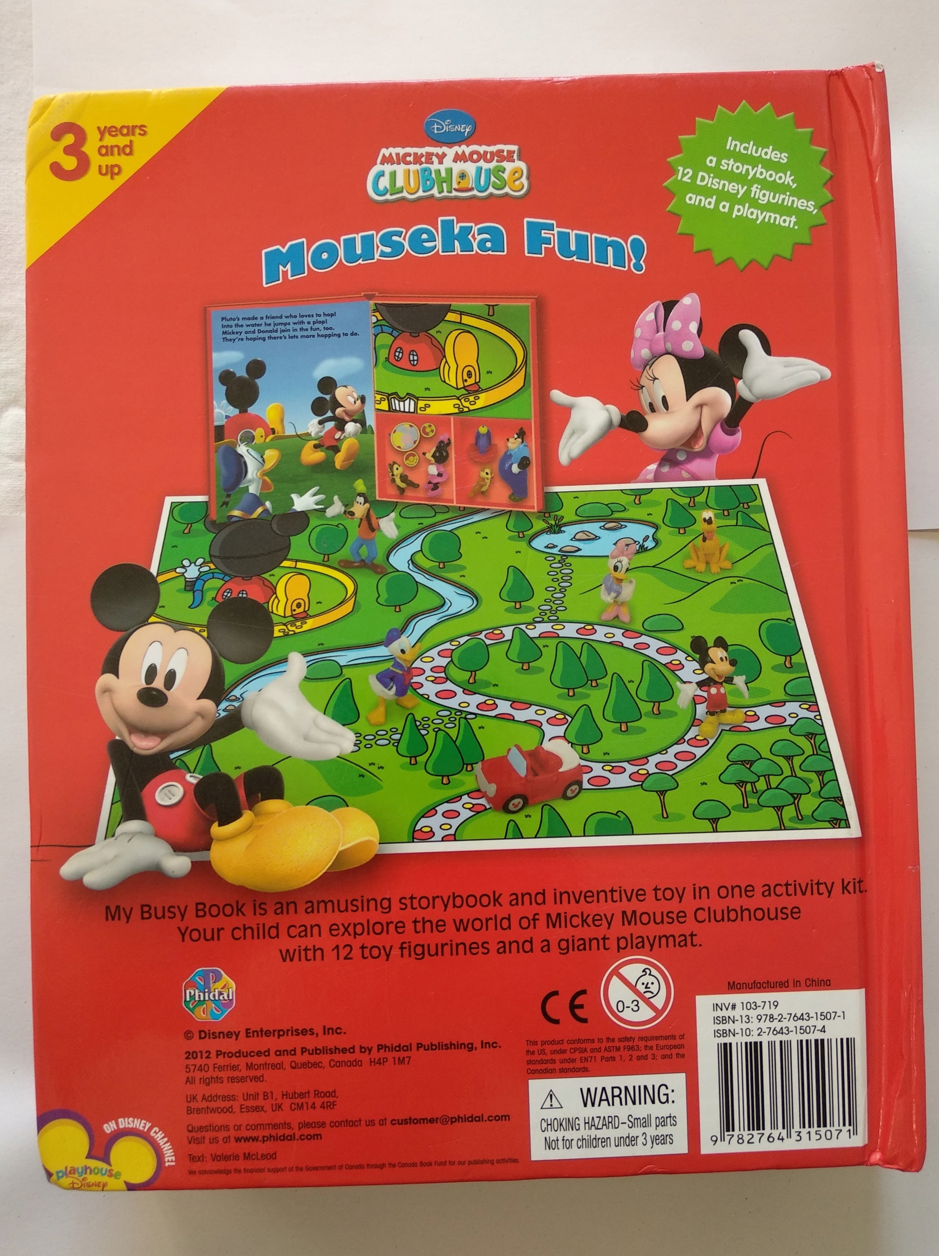 Mickey Mouse Clubhouse: Mouseka Fun! My Busy Books: Phidal Publishing Inc.:  9782764315071: : Books