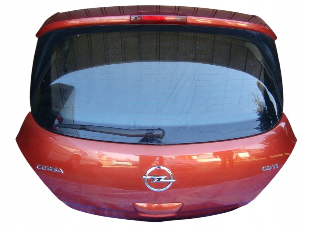 trunk door boot window Opel Corsa D 3D