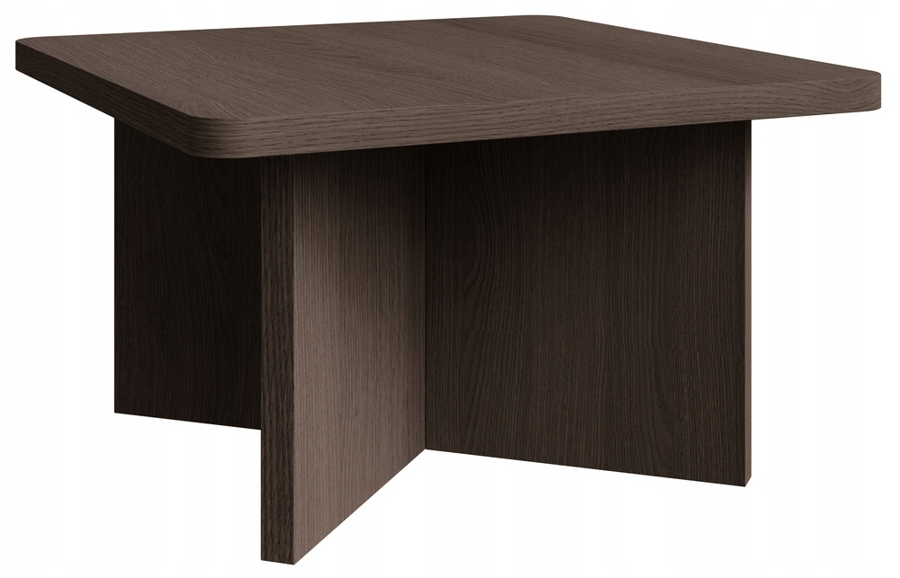 Kávový stolek Qubeo čtvercový 60 cm jasan prestige bronze