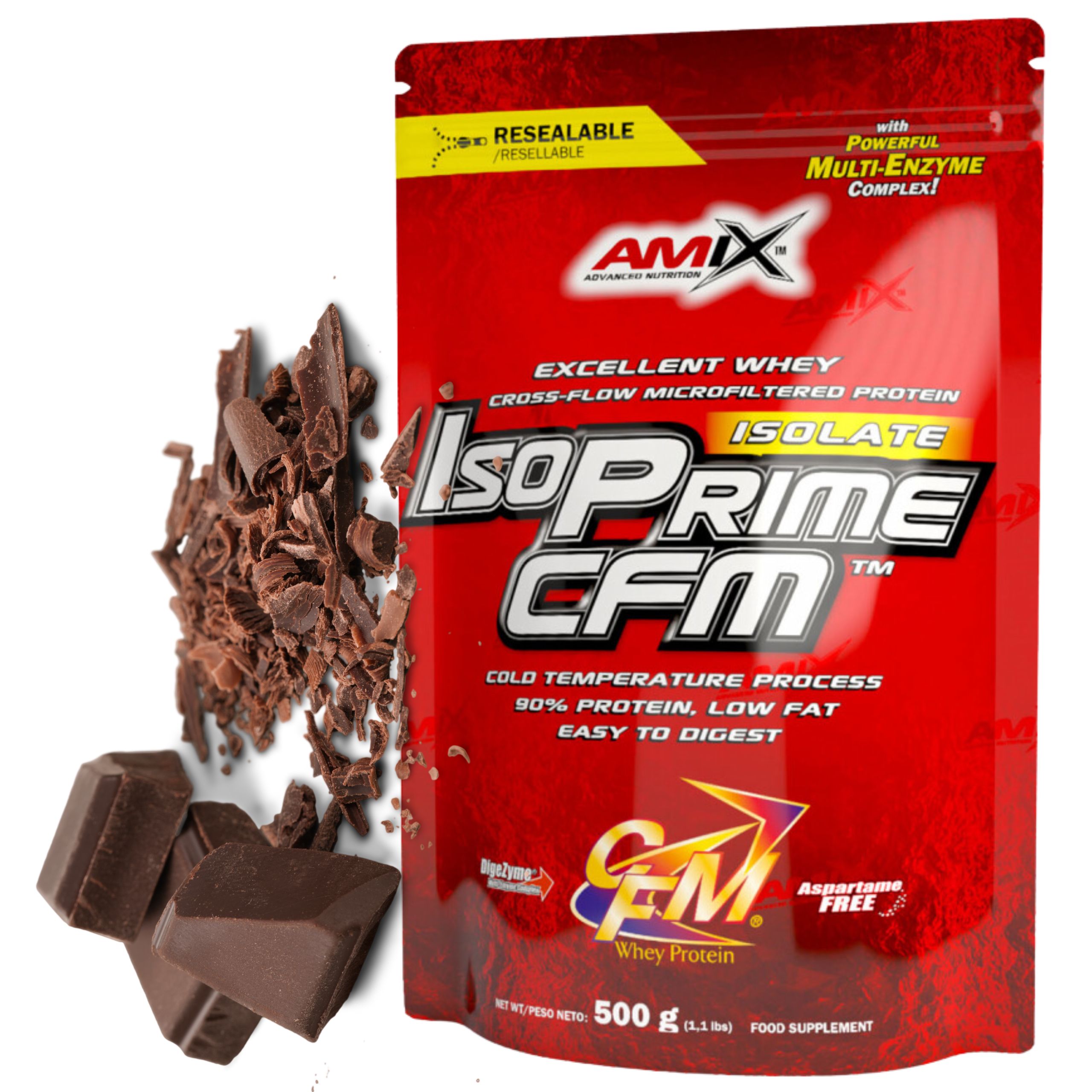 Doplněk Stravy bez cukru Wpi 90 Amix Proteinový izolát čokoládový