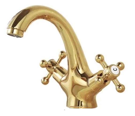 Umývadlová batéria Old Retro Gold