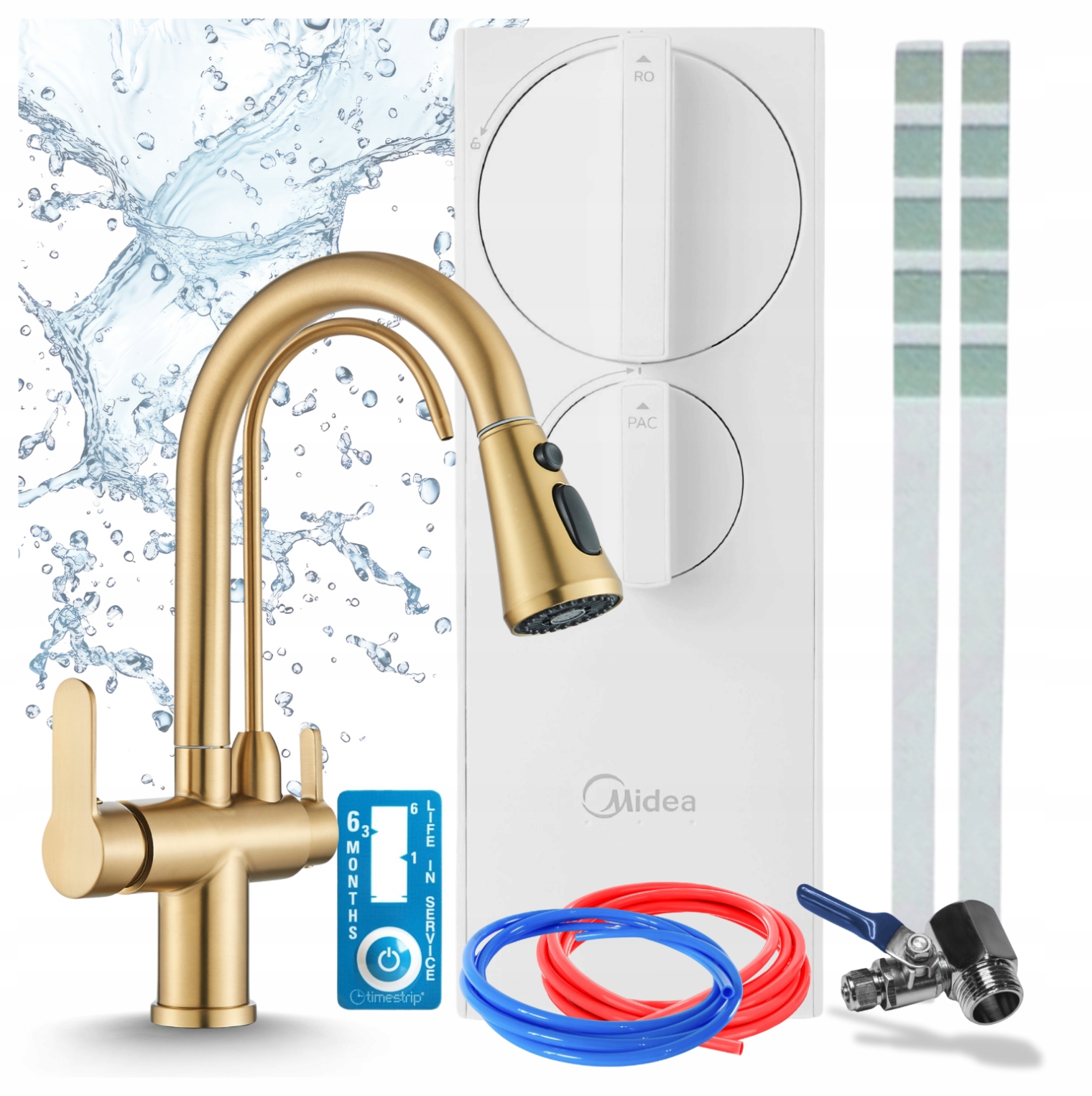 Kohútik Na Filter Vody Kuchynský Pzh A Filter Midea RO5 400GPD Reverzná Osmóza