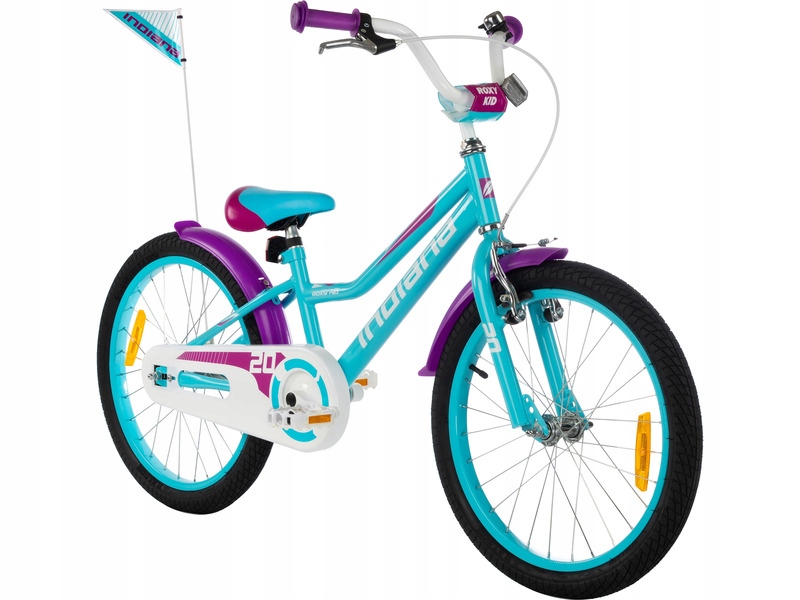Rower dziecięcy Indiana Roxy Kid 20 cali dla dziewczynki Turkusowy