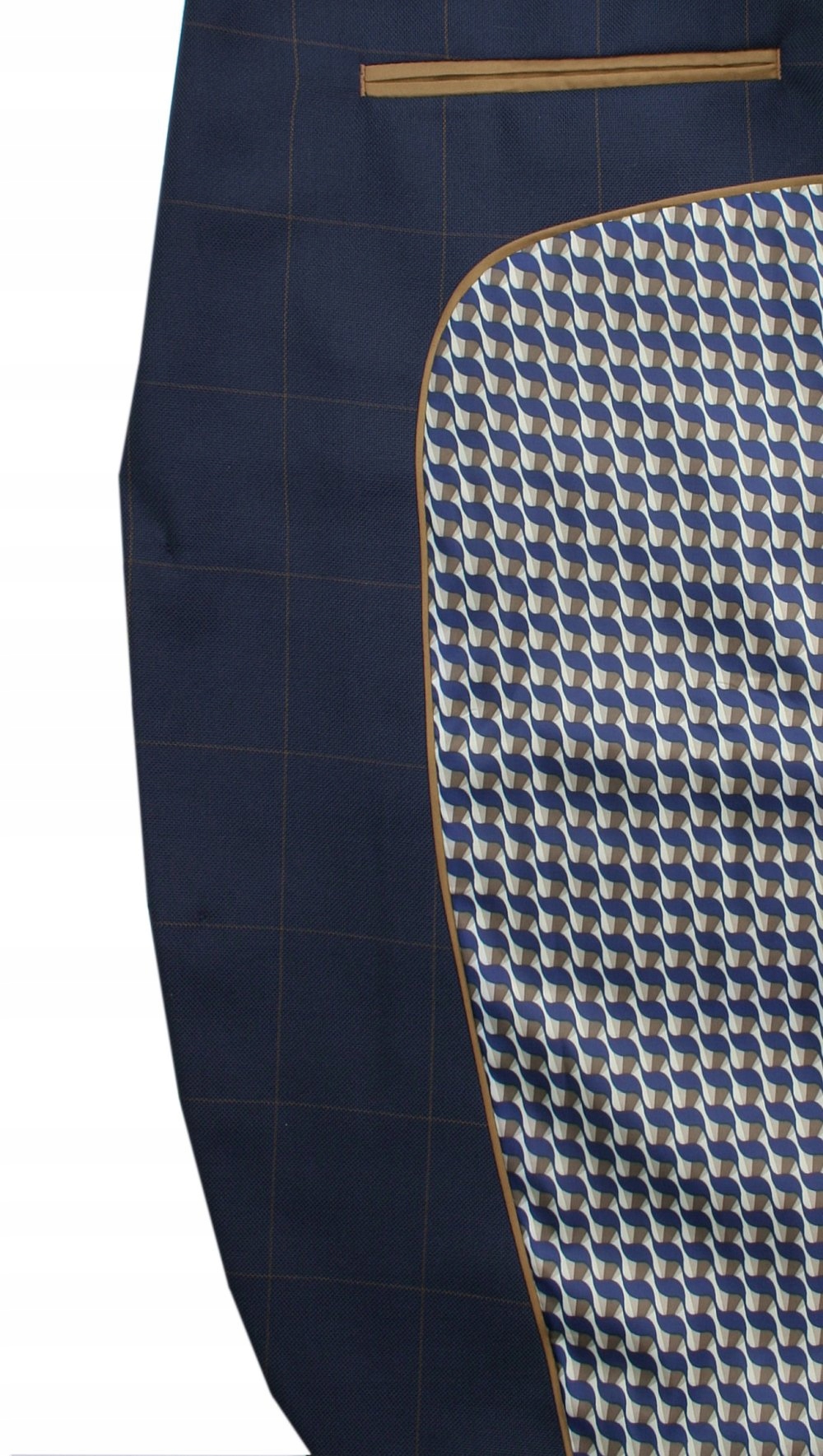 Granatowy Garnitur w Kratę VICTORIO 176/100/86 Rodzaj jednorzędowy