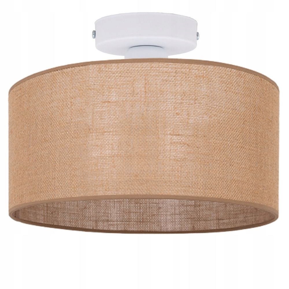 Lampa Stropní Svítidlo 1PL Stropní Stínidlo 30 CM Juta Boho