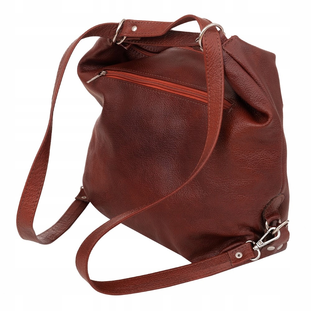 

Torebka plecak Skórzana A4 torba Skóra worek 2w1