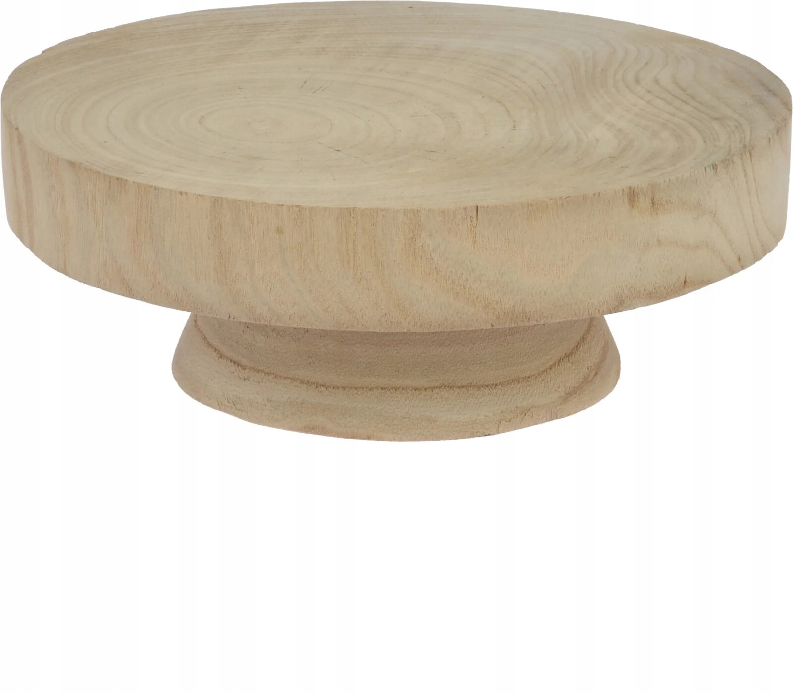 

Drewniana taca podstawa na świece okrągła kwietnik