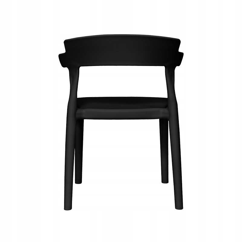 KRZESEŁKO DLA DZIECI Z OPARCIEM PLASTIKOWE CZARNE KRZESŁO DZIECIĘCE MOCNE Szerokość siedziska 27 cm