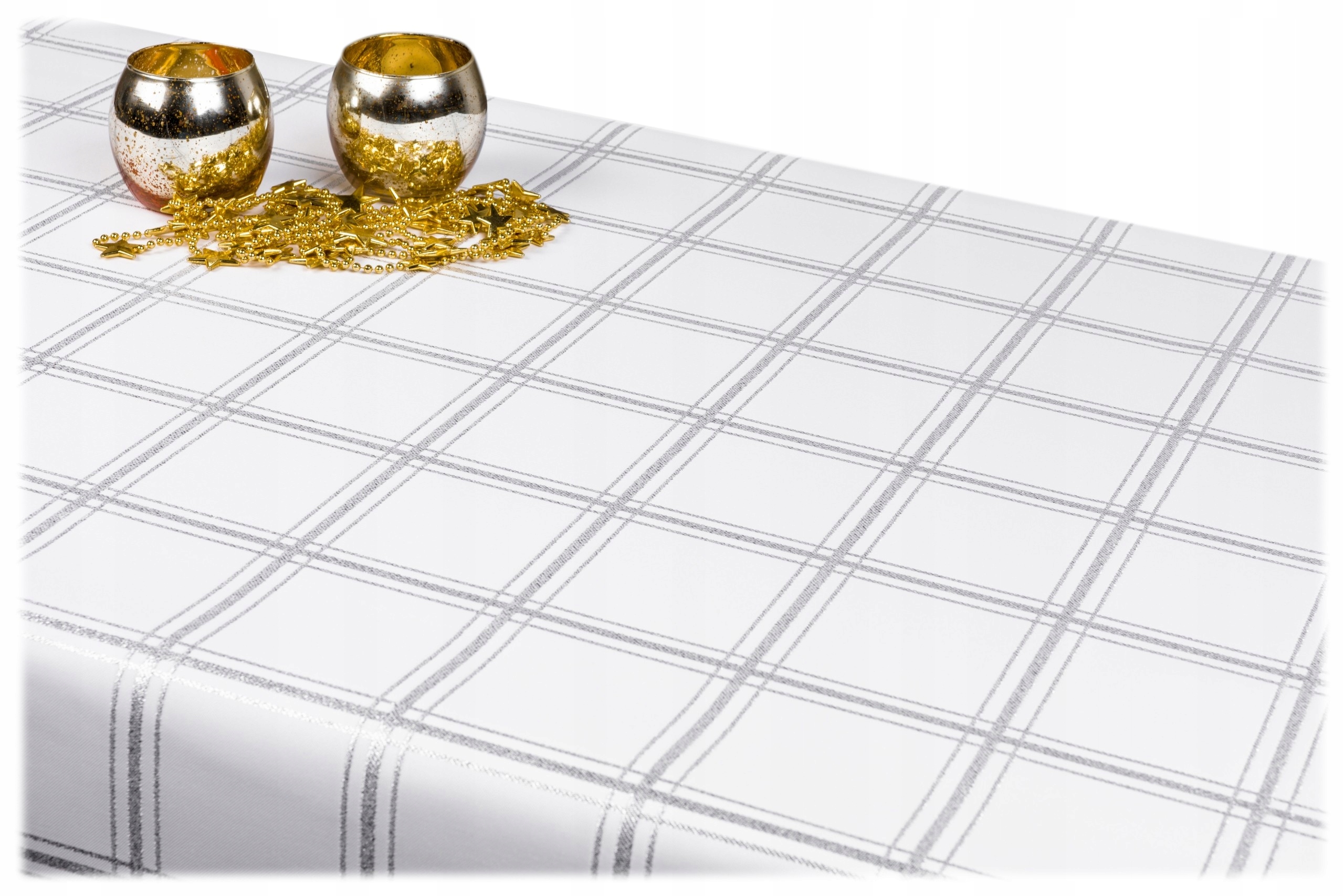 

Plamoodporny obrus Dwustronny 120x180 Sr Kratka