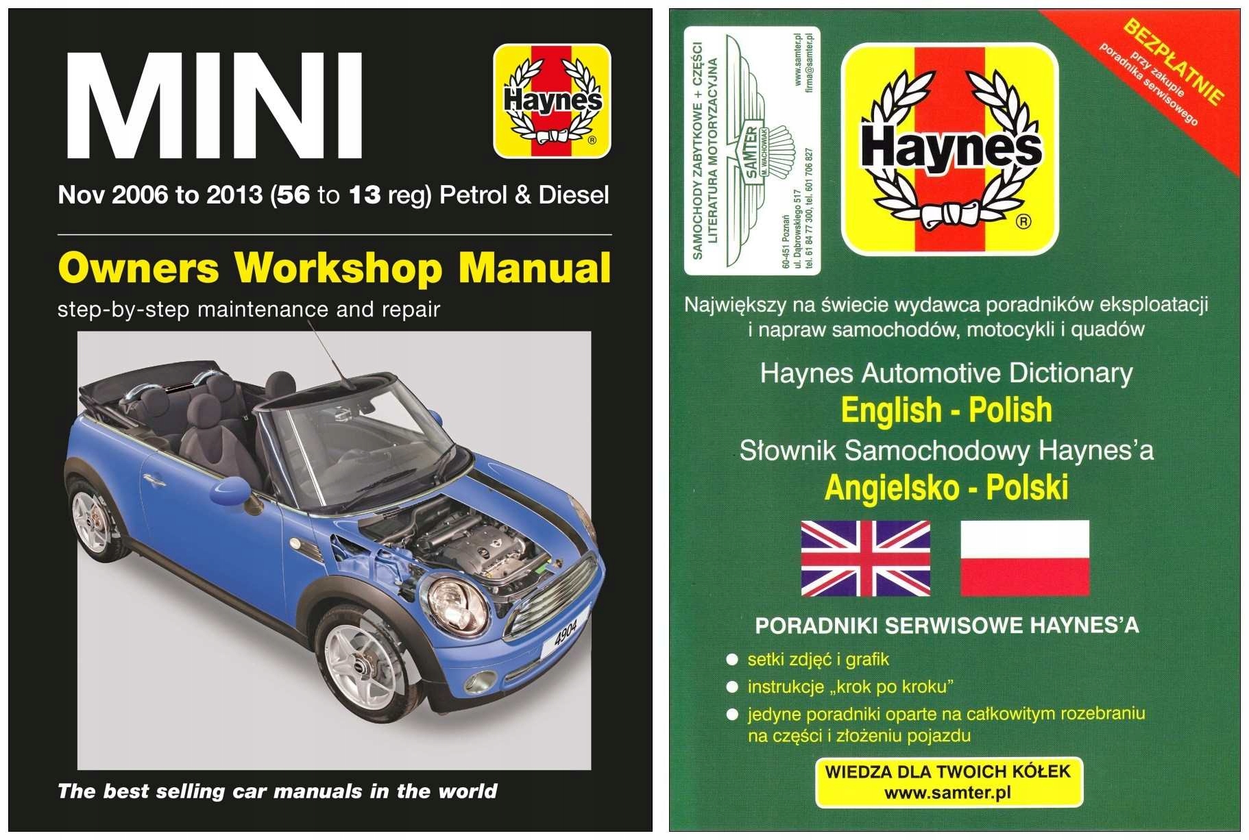 Mini First One Clubman Cooper 2006-13 instr Haynes