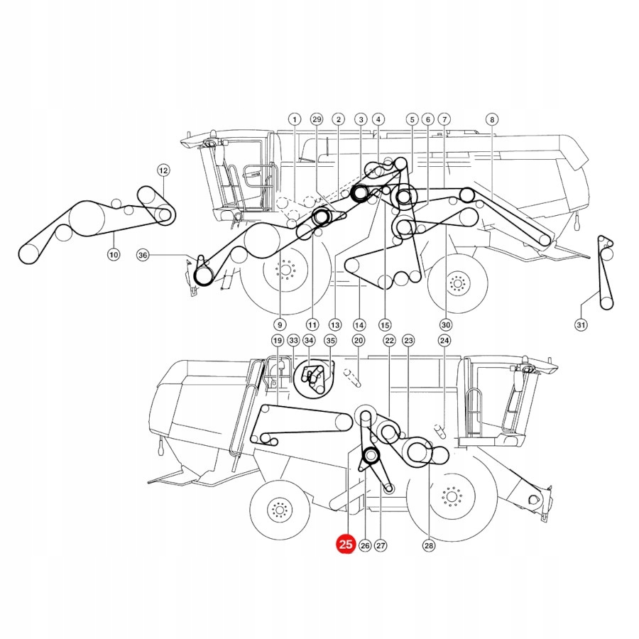 Pasek klinowy Claas 778717 1 Oryginal Marka maszyny Claas