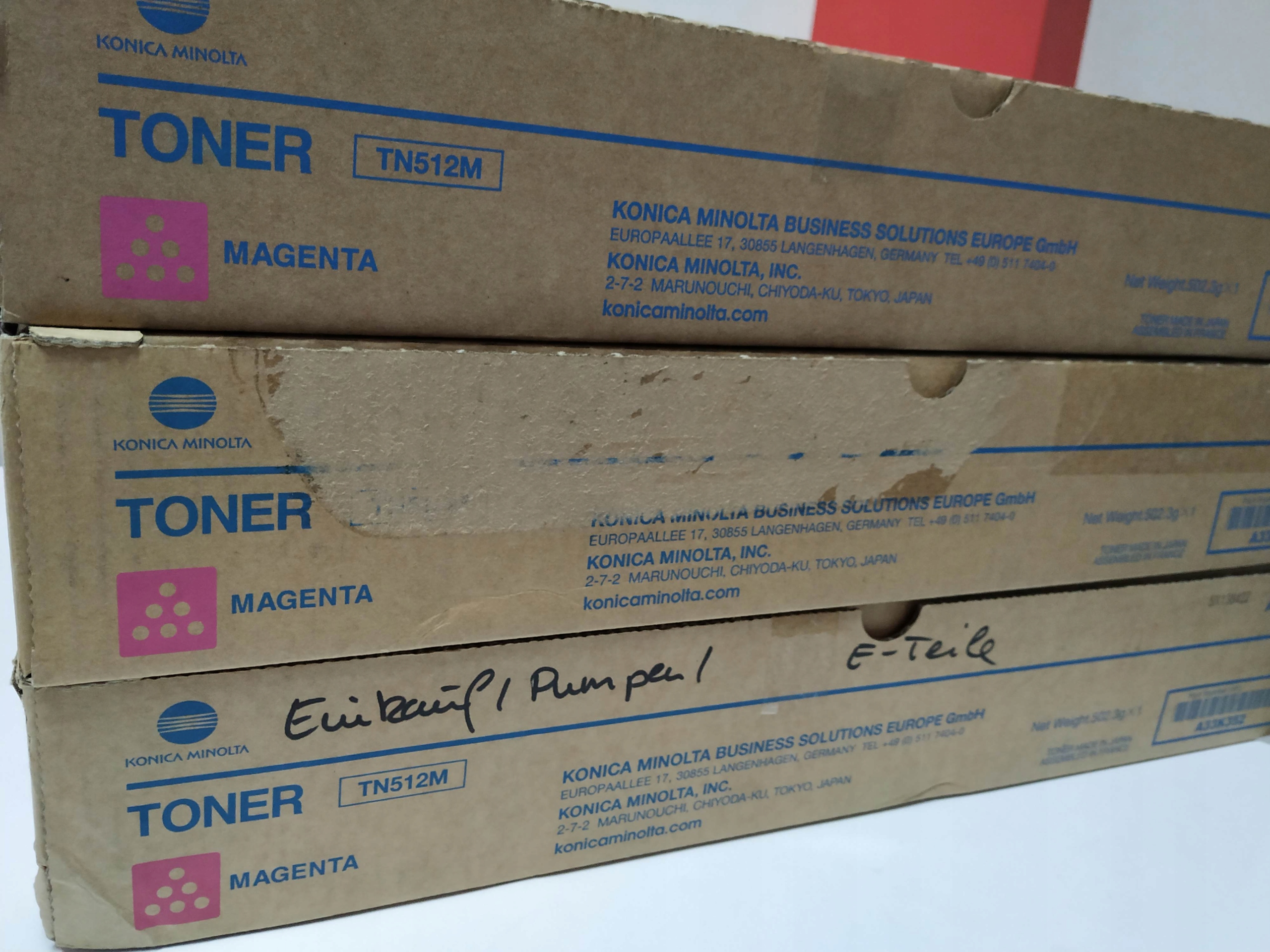 Toner Minolta TN-512 TN512 Magenta originál C454 C554