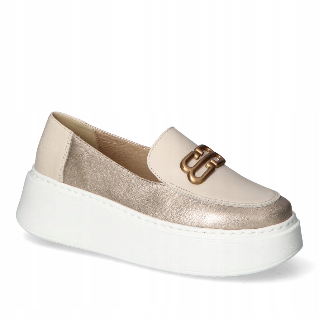 Polobotky Almodi N1093/94/552 Zlaté/Béžové lico 39