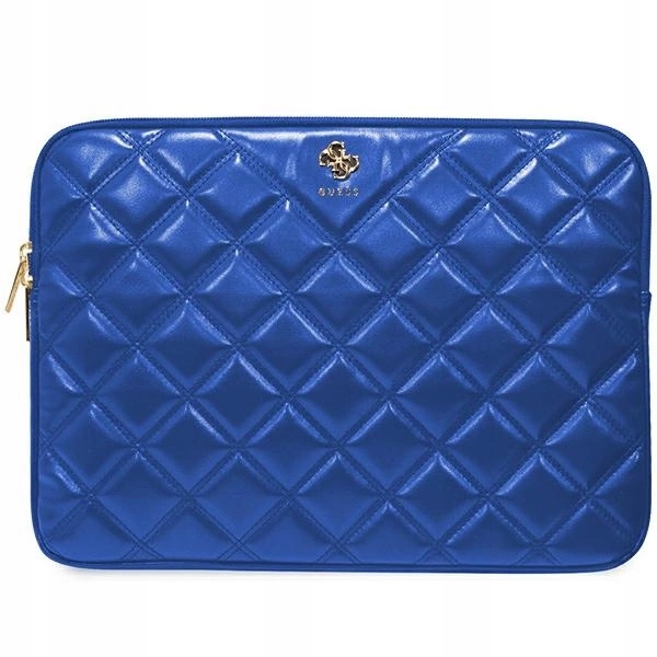 Pouzdro Guess Quilted 4G na notebook 14" modré