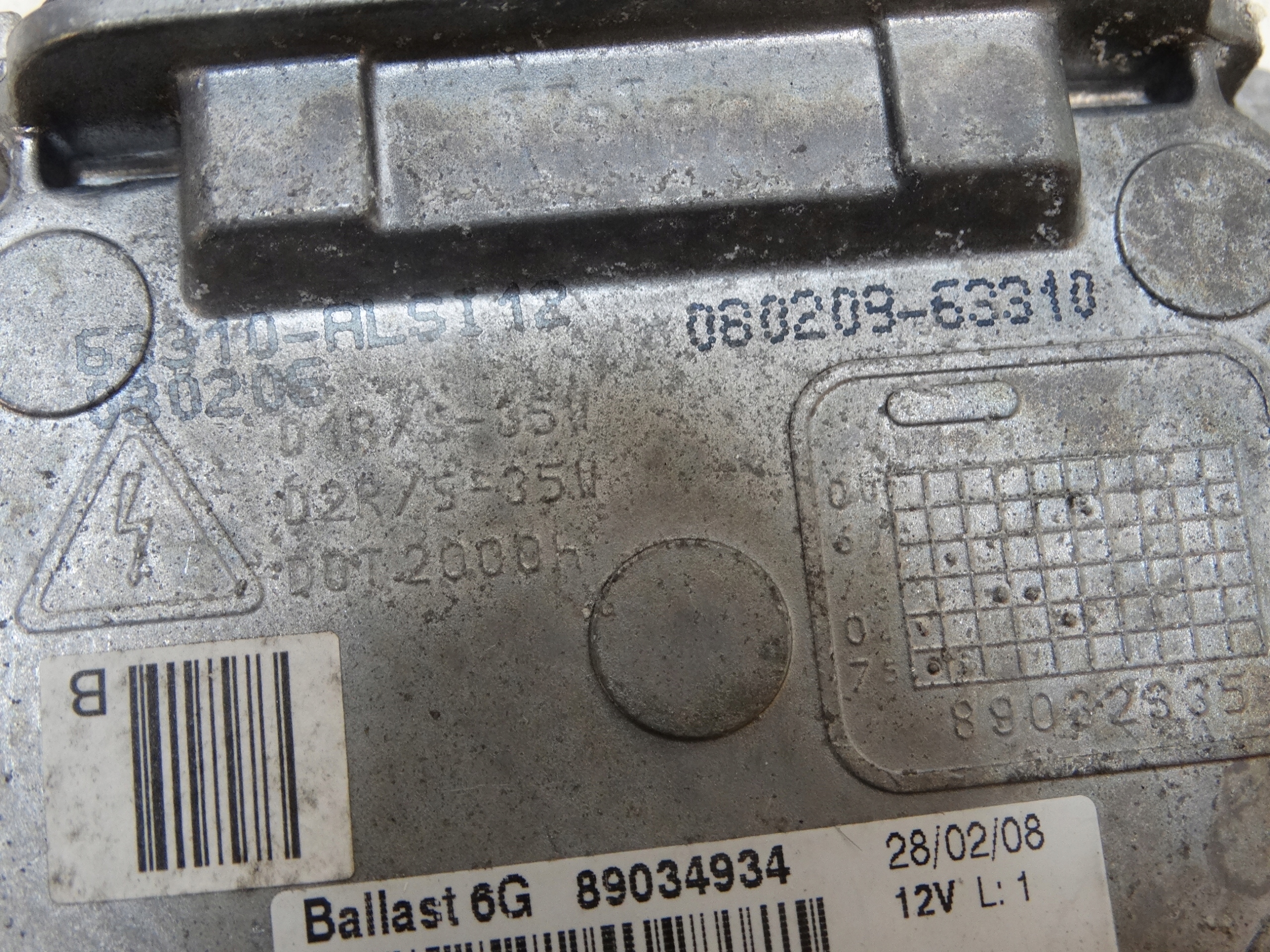 control unit XENON VALEO LAGUNA III left 89034934