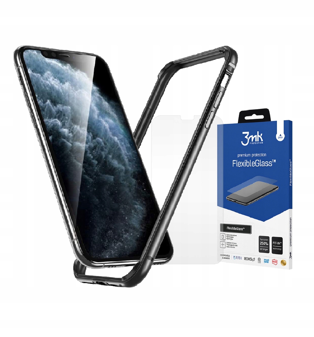 

Bumper Ramka Do Iphone 12/12 Pro + Szkło 3MK Fg