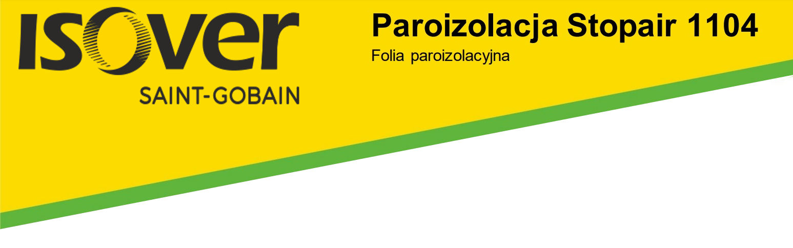 ISOVER FOLIA PAROIZOLACYJNA STOPAIR NA PODDASZE DO GK ROLKA 100m2 Długość 33 m