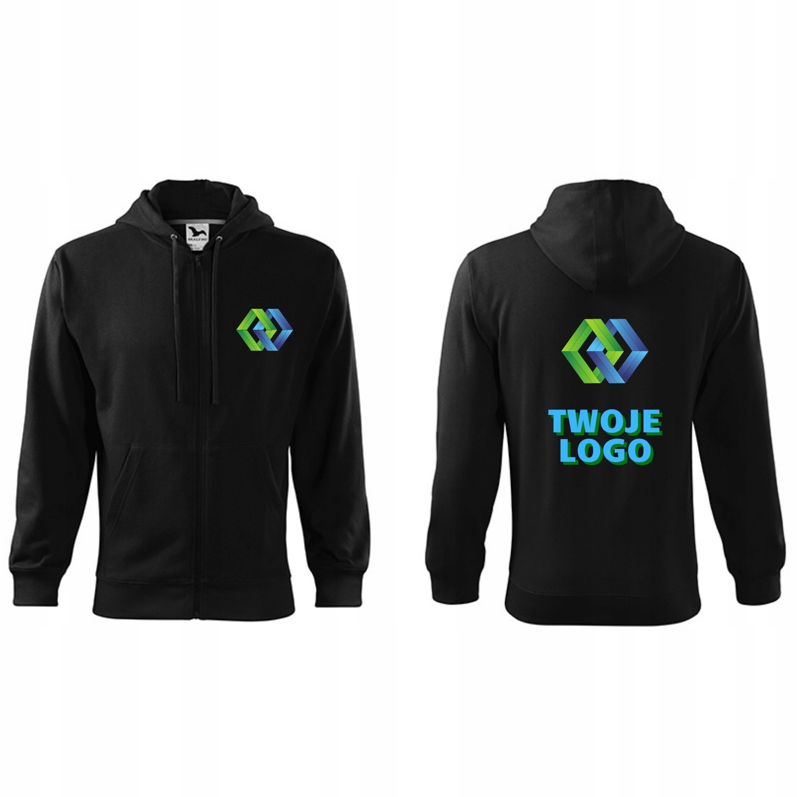 

Bluza robocza rozpinana z nadrukiem Jakość