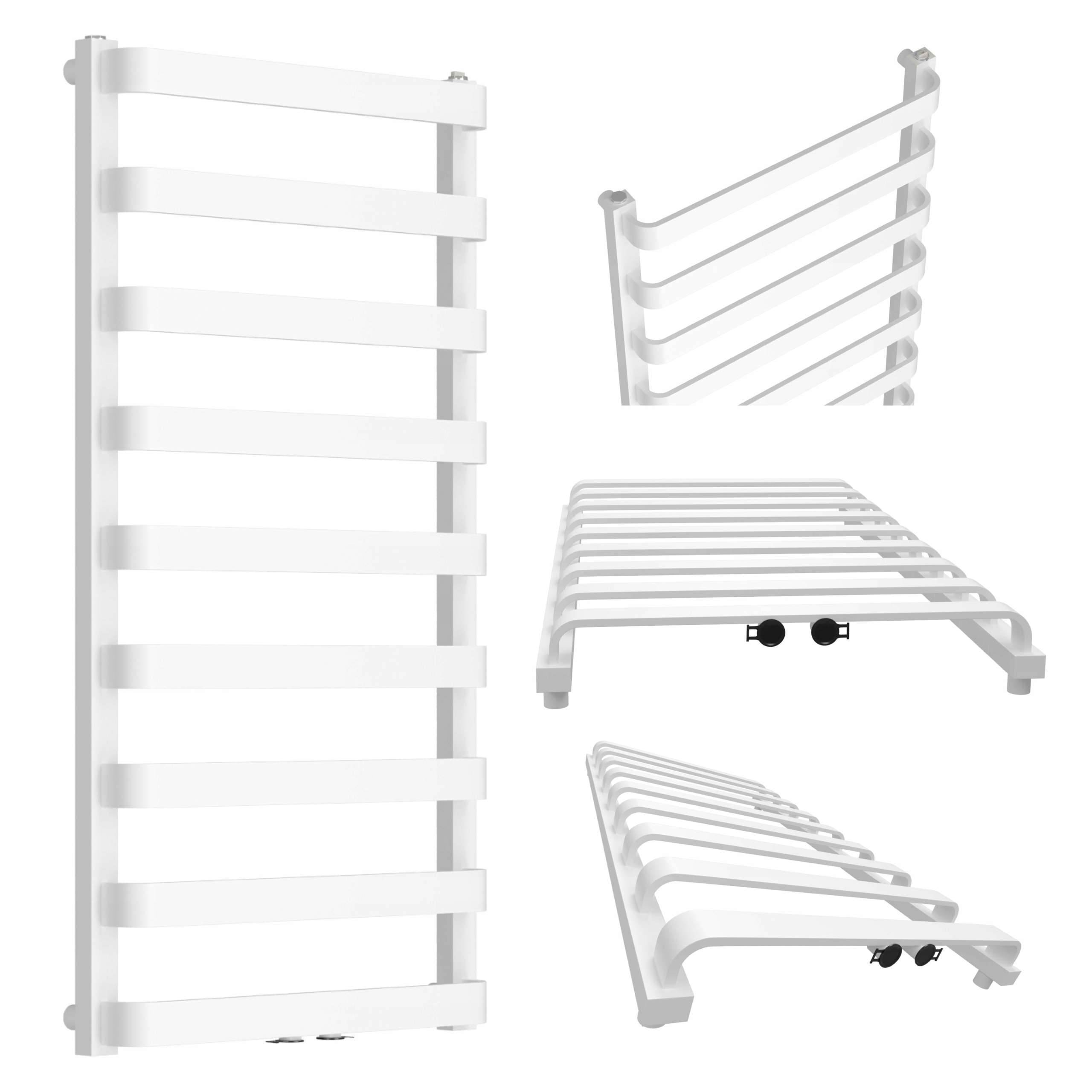 Koupelnový Radiátor Pandora-mid 140/50 Bílý Matný Hladký