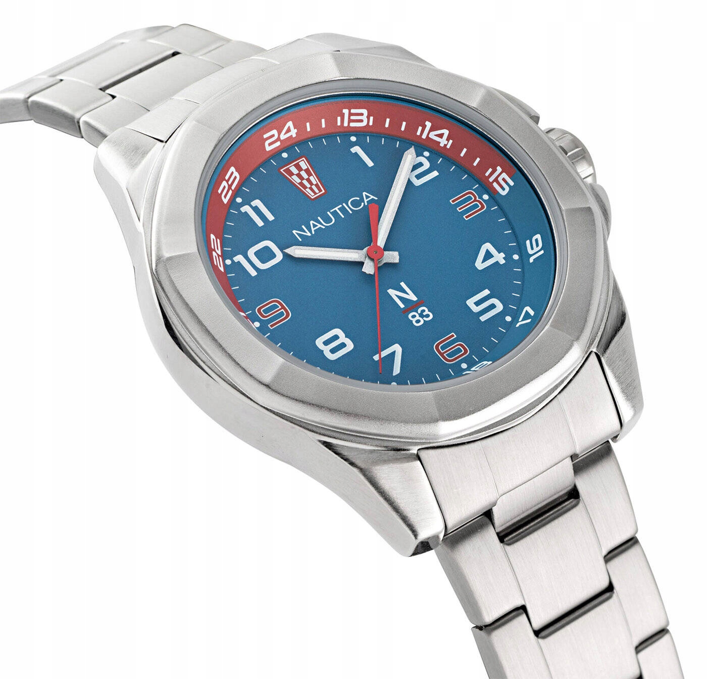 Pánské vodotěsné ocelové hodinky Nautica N83 Tortuga Bay NAPTBS206