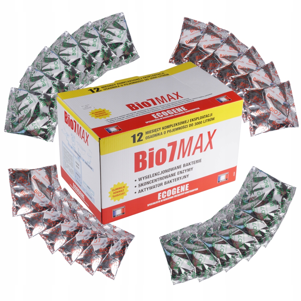 BIO 7 MAX 2KG Bakterie SZAMBA OCZYSZCZALNI bio 7