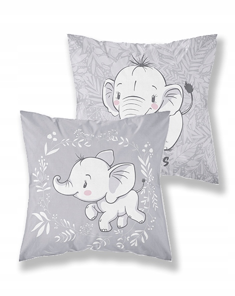 

Poszewka dwustronna bawełniana 40x40 Słoń Słonik