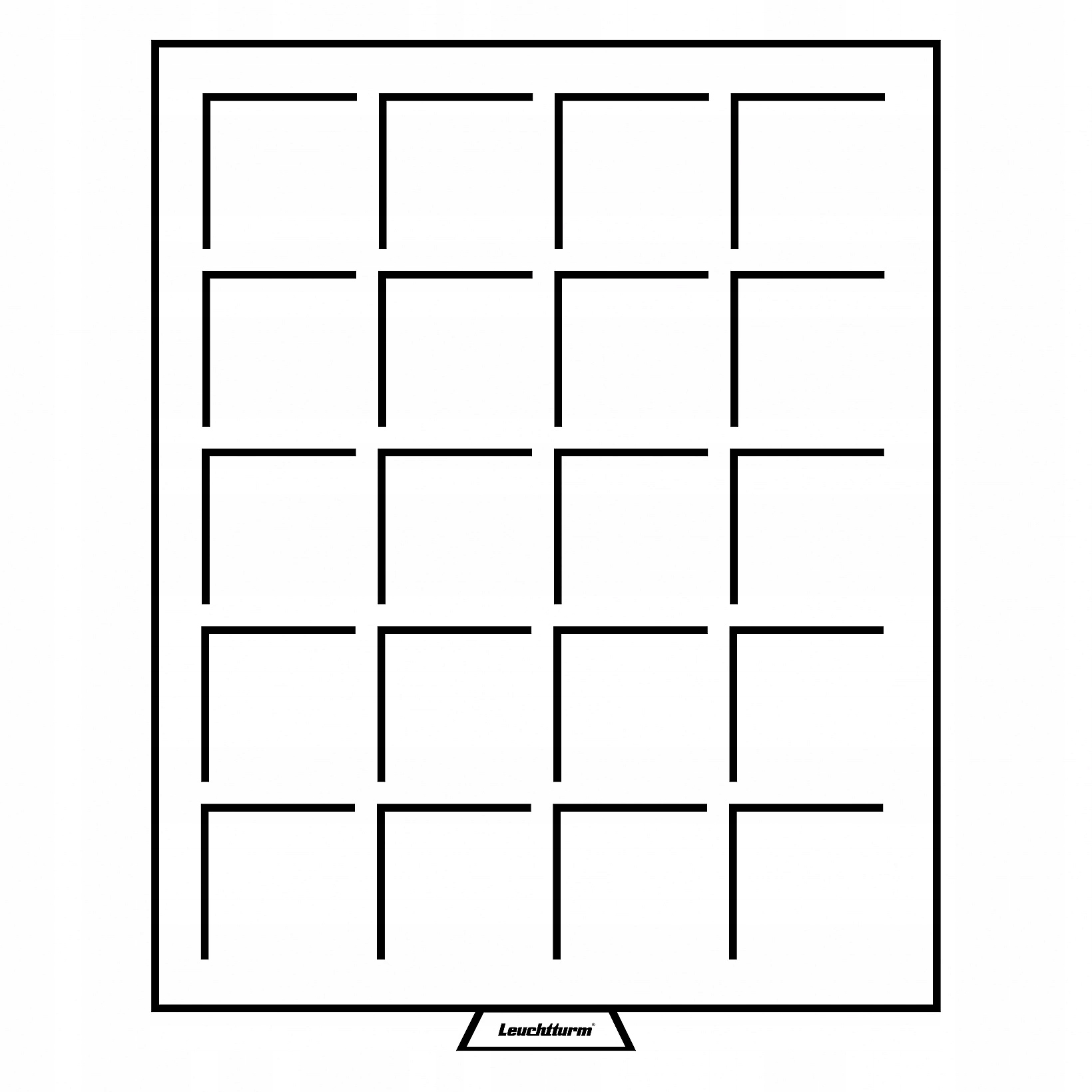 Leuchtturm Boxy na mince, tmavě červené, čtvercové 48x48 mm