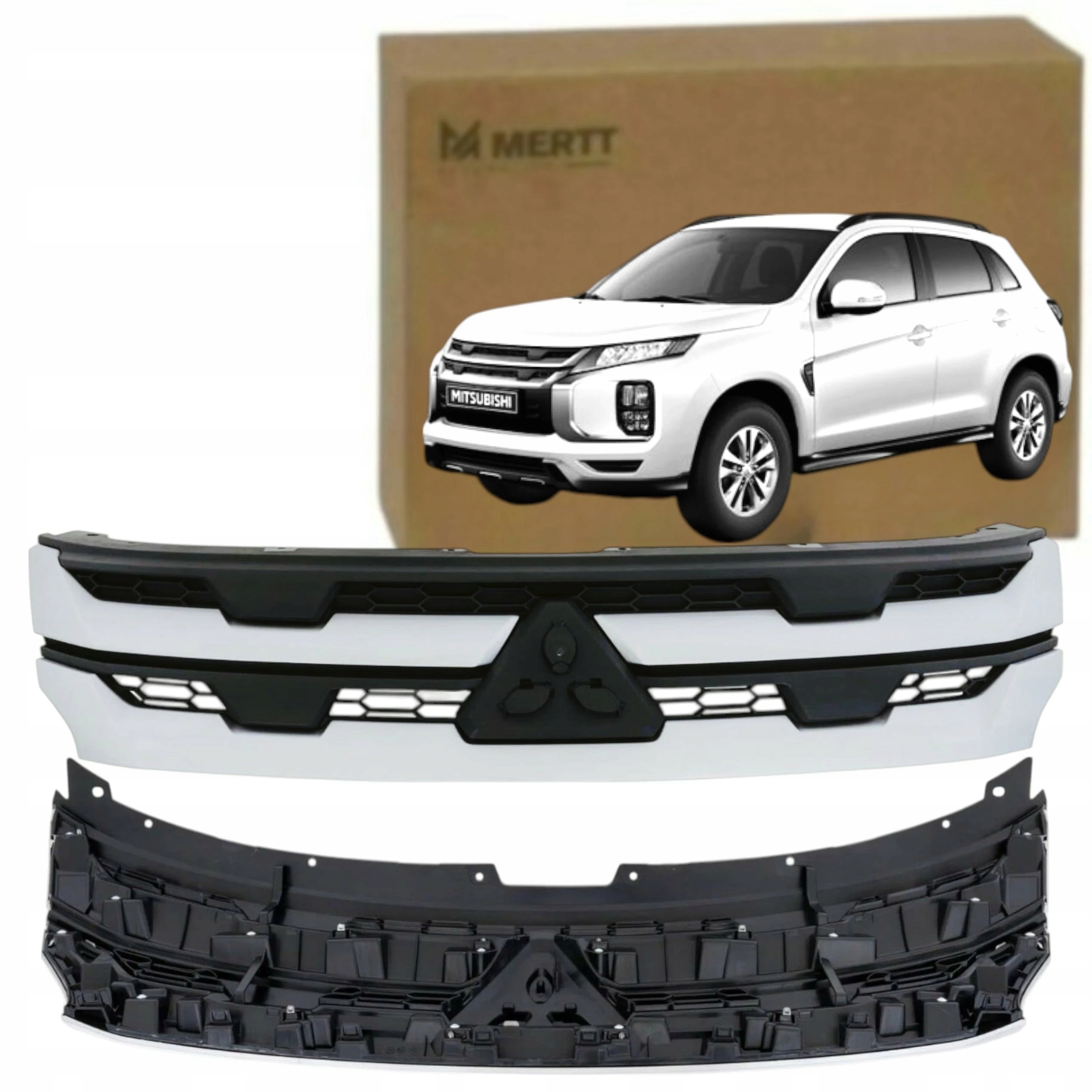 Mitsubishi Asx 20- Přední Atrapa Gril Chrom Atrapa Na Nárazník 7450B485