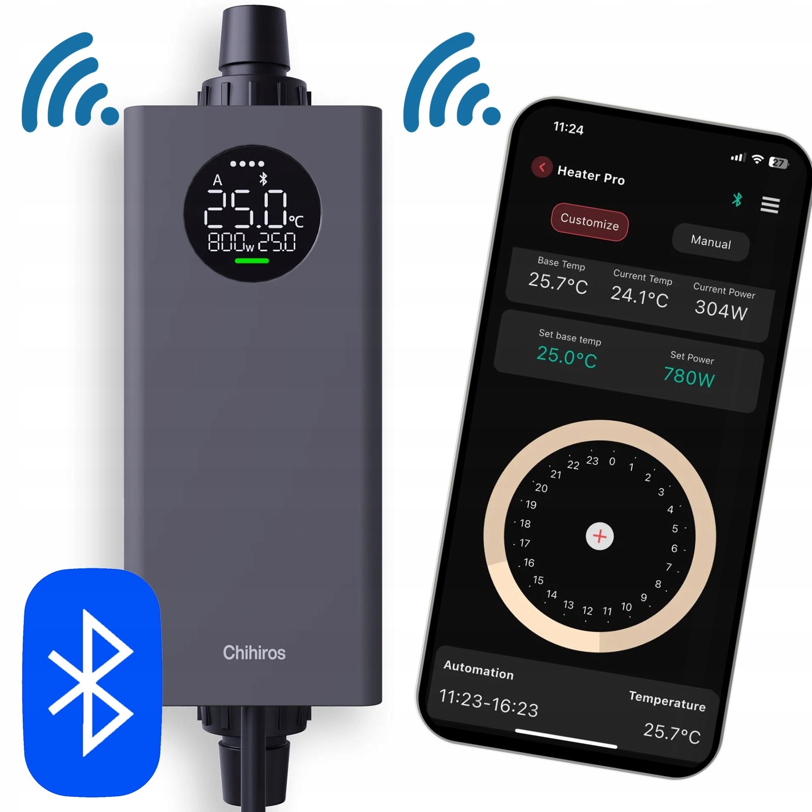 Levně Chihirios Ohřívač Pro 10–1000W Vnější Topné Těleso 12/16 Aplikace Precizní Pro