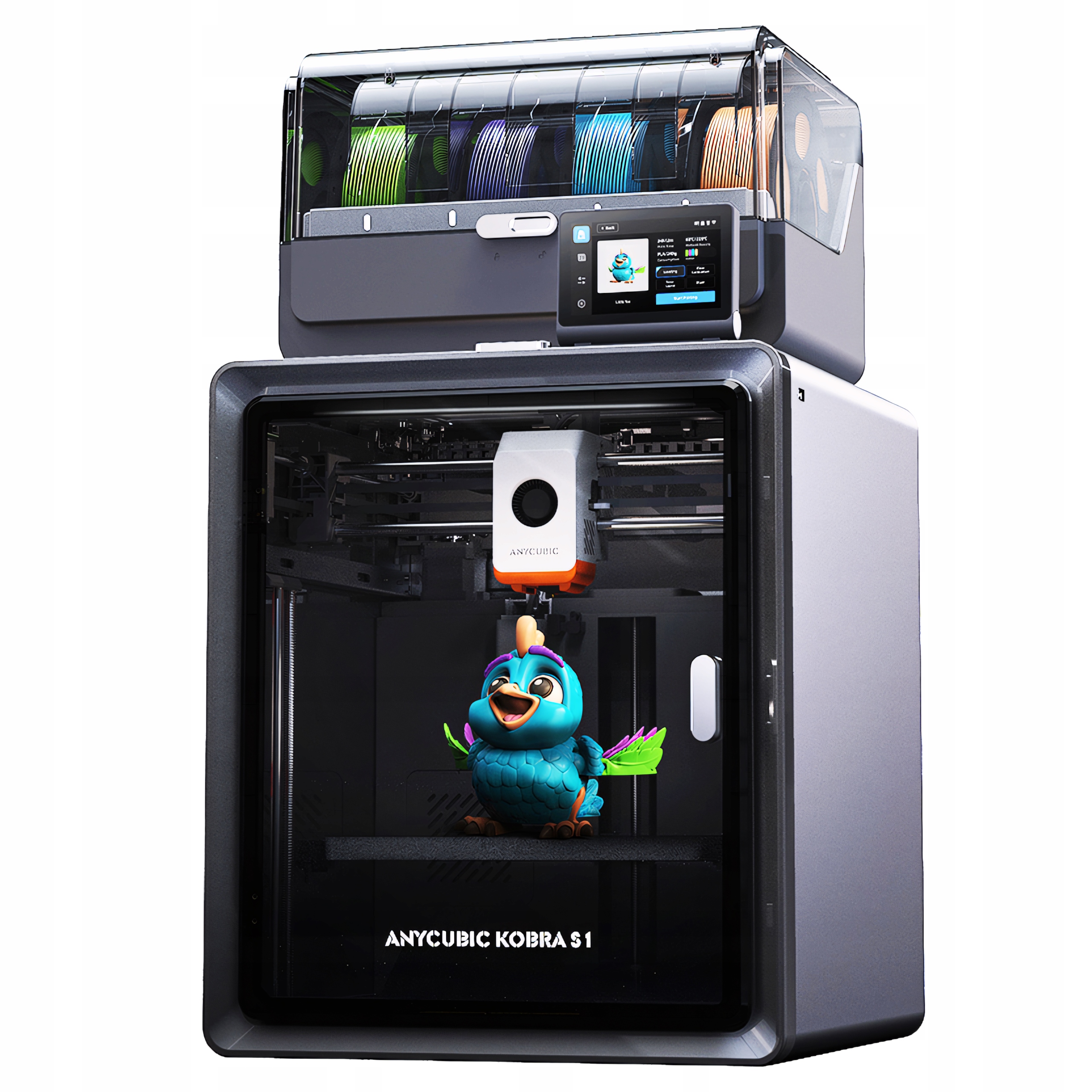 Anycubic Kobra S1 Combo 3D tlačiareň Fdm Uzavretá Viacfarebná Ace Pro