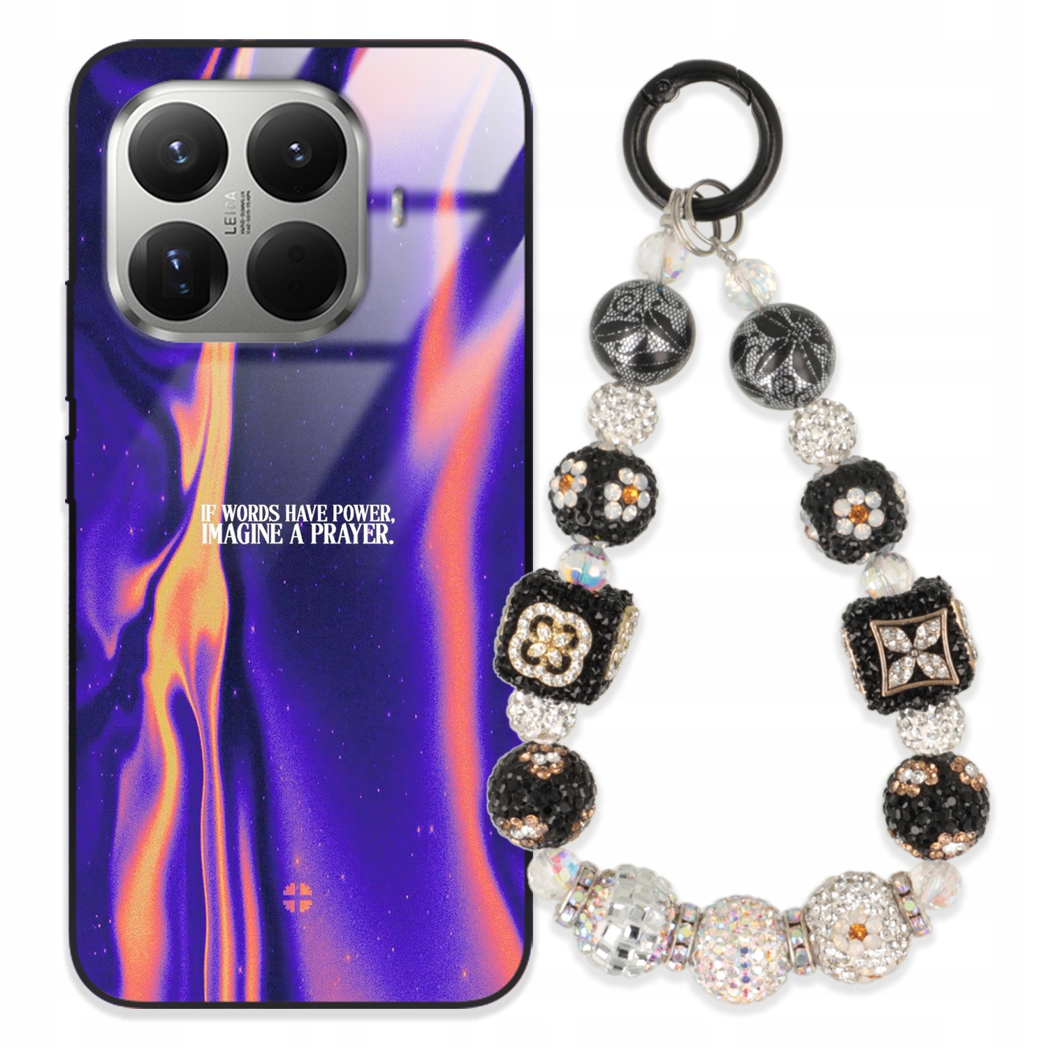 Puzdro Pre Xiaomi 15T Pro Glass Kľúčenka Elegantné Prémiové Vzory Puzdra