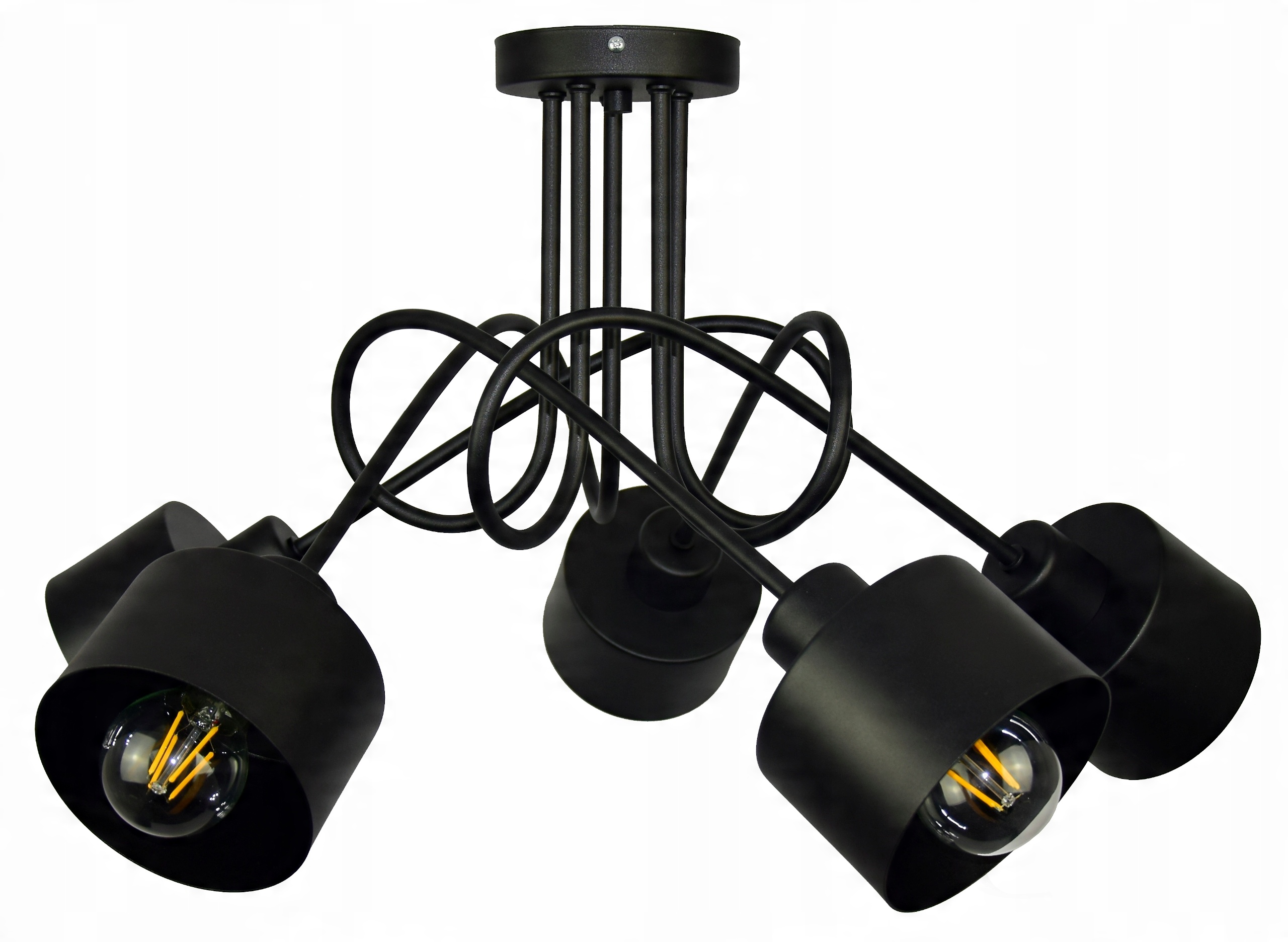 

Lampa Sufitowa Żyrandol Loft Edison Pod Led