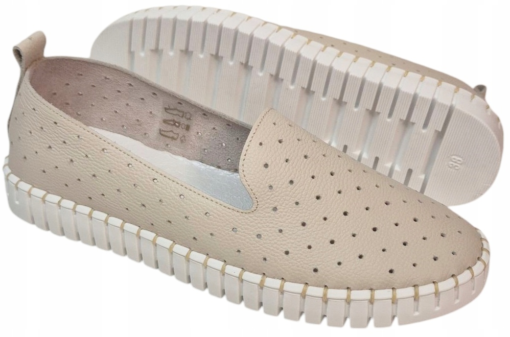 Verso 1624 Espadrilky béžové, přírodní kůže vel 39