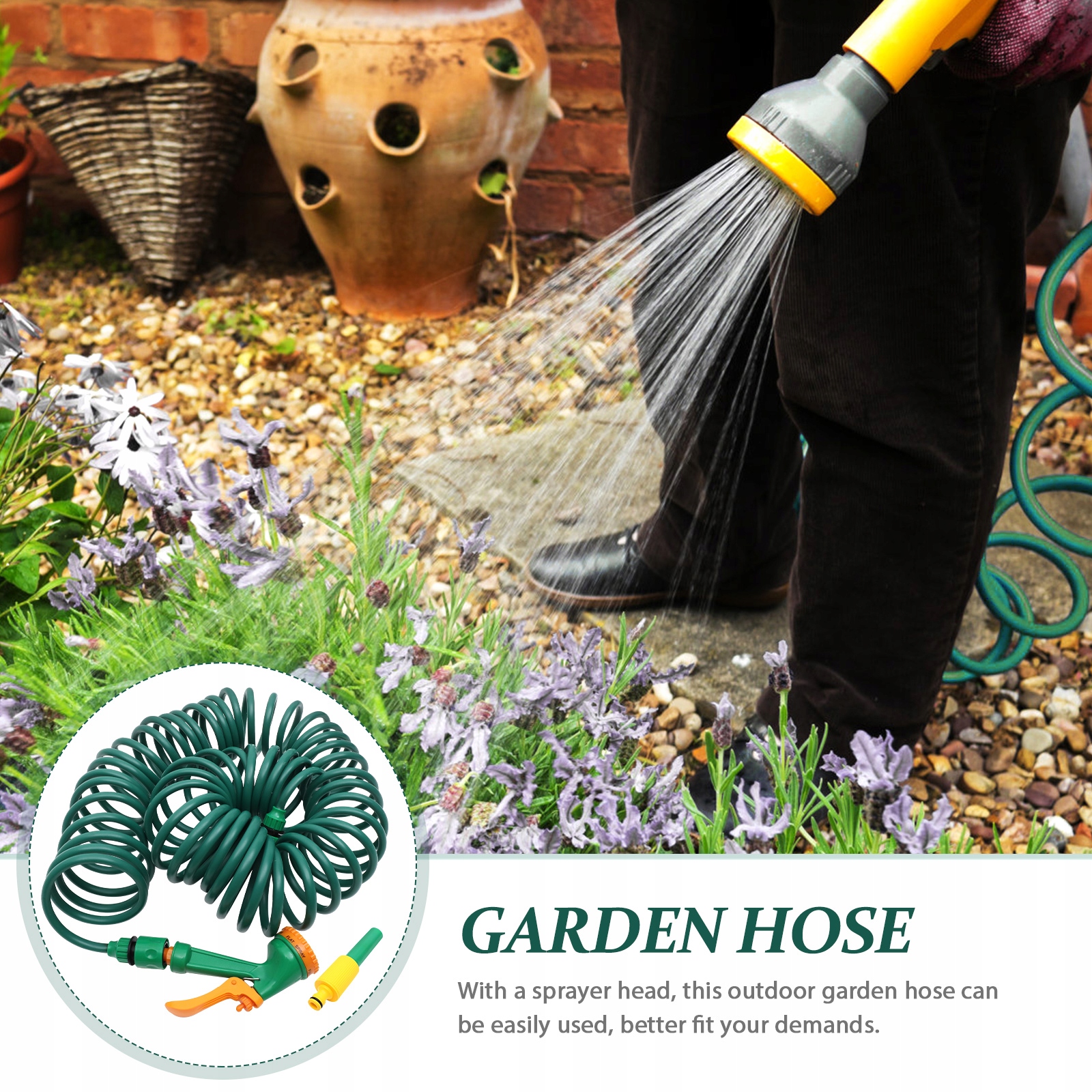 WĄŻ DO PODLEWANIA ZEWNĘTRZNY RURA ELASTYCZNA OGRODOWA Producent Inny