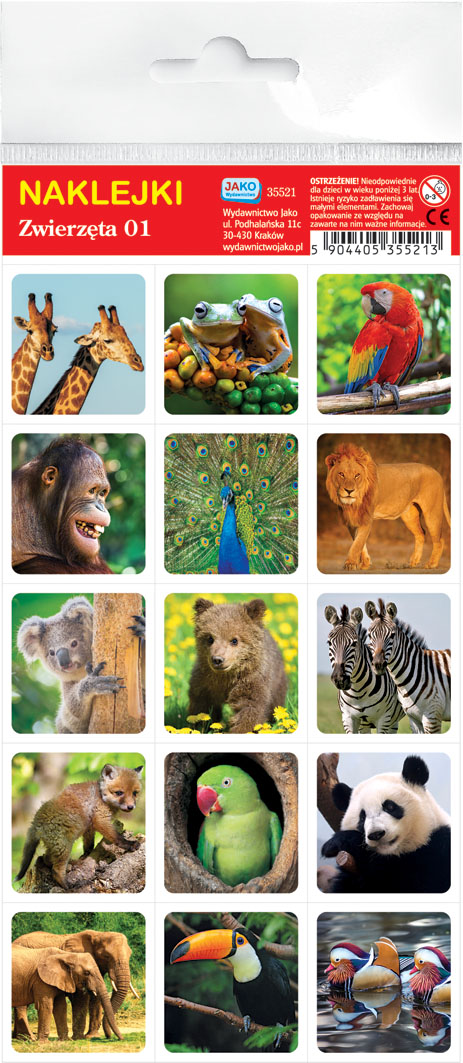 NAKLEJKI ZWIERZĘTA 01