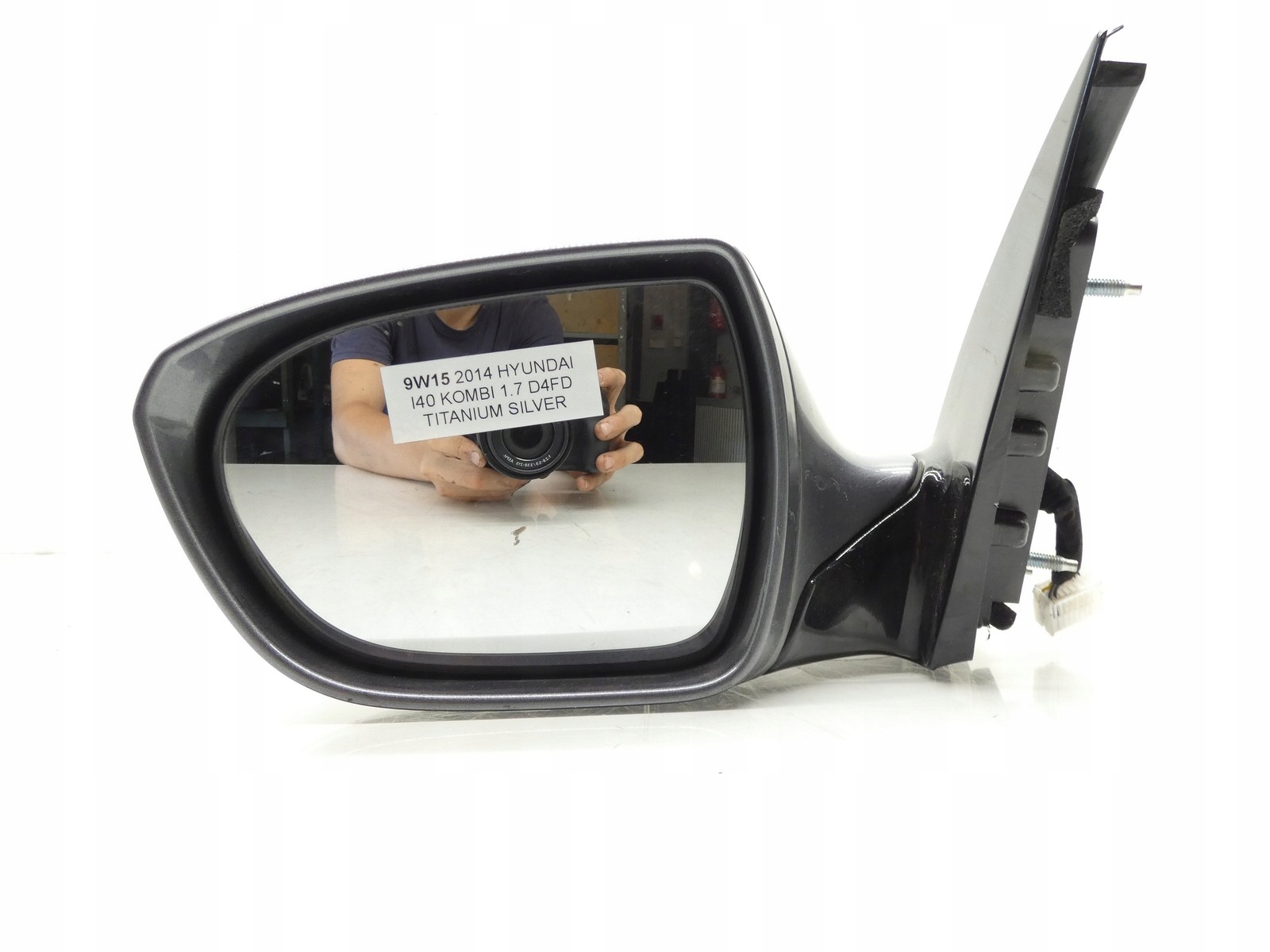 mirror exterior left HYUNDAI I40 11-15R TITANIUM SILVER 8 PIN