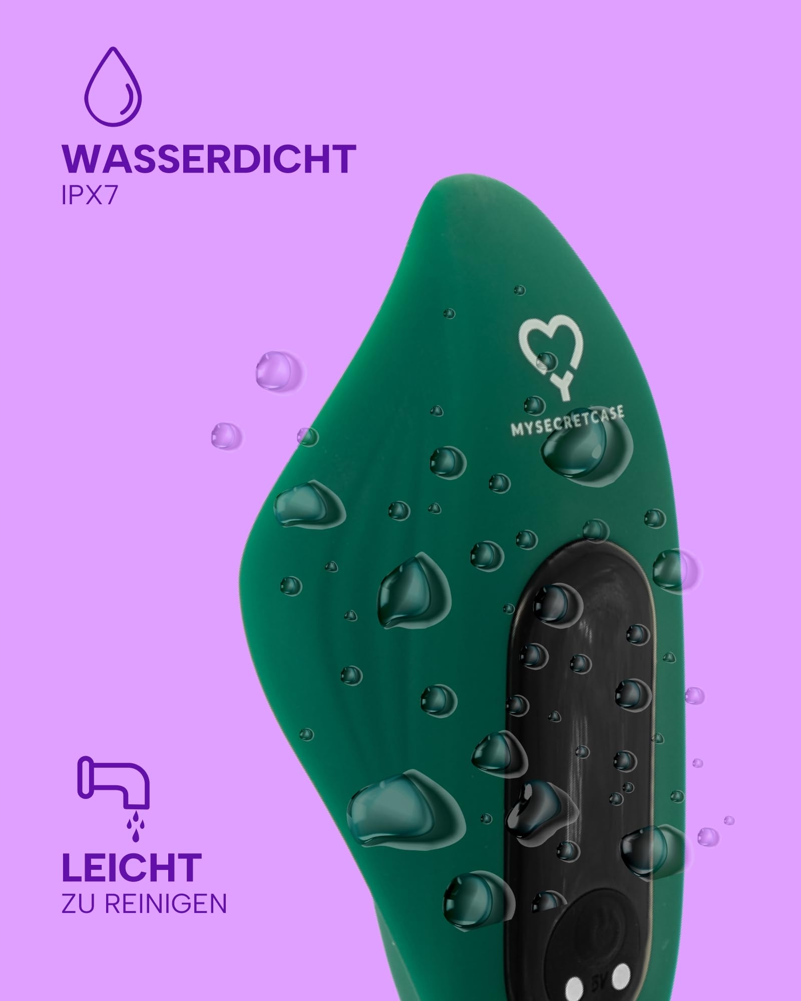 MYSECRETCASE Mini Wibrator Zdalny Cichy Stymulator Klitorisu Dla Par — miniatura 3