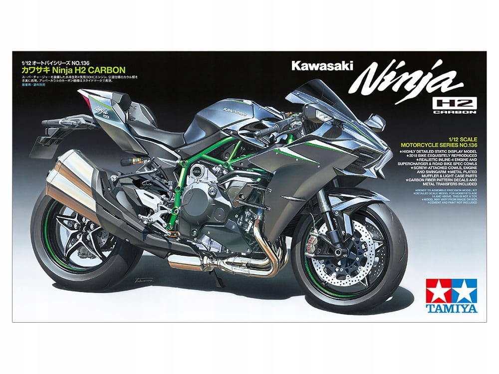Kawasaki Ninja H2 Carbon 1:12 Tamiya 14136