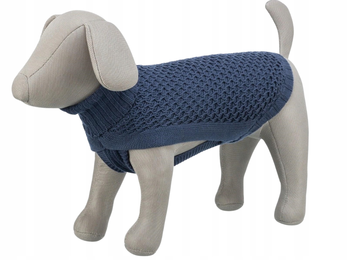 Levně Trixie svetr Norwood M pro psa 50 cm modrý