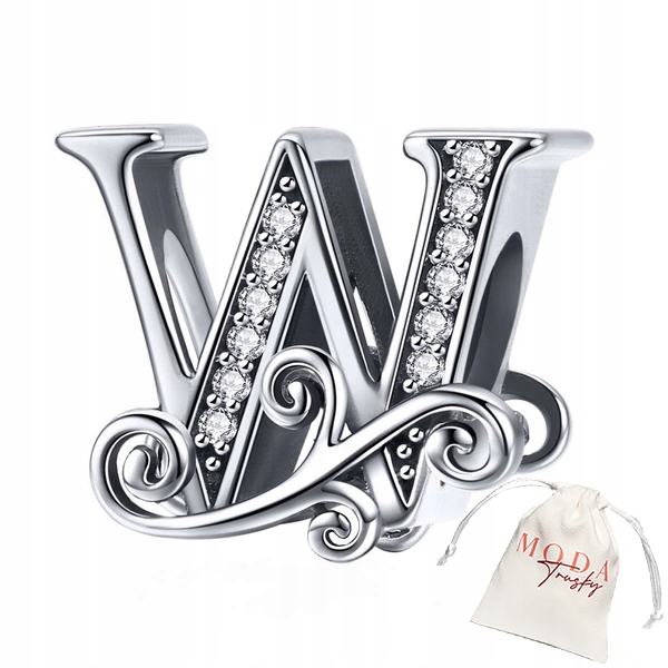 

Charms Litera W Charms Zawieszka Charms Srebro 925