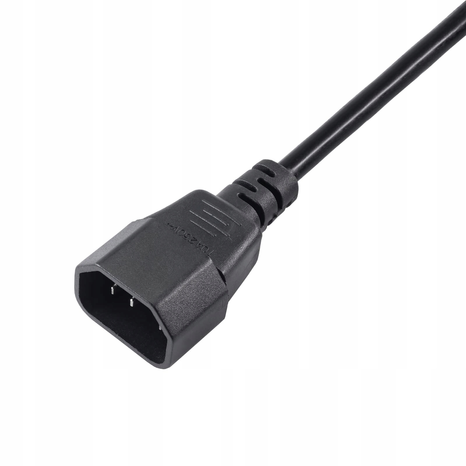 AKYGA Kabel zasilający Akyga AK-PC-03A przedłużacz CCA IEC C13 / C14 1.8 m — 6