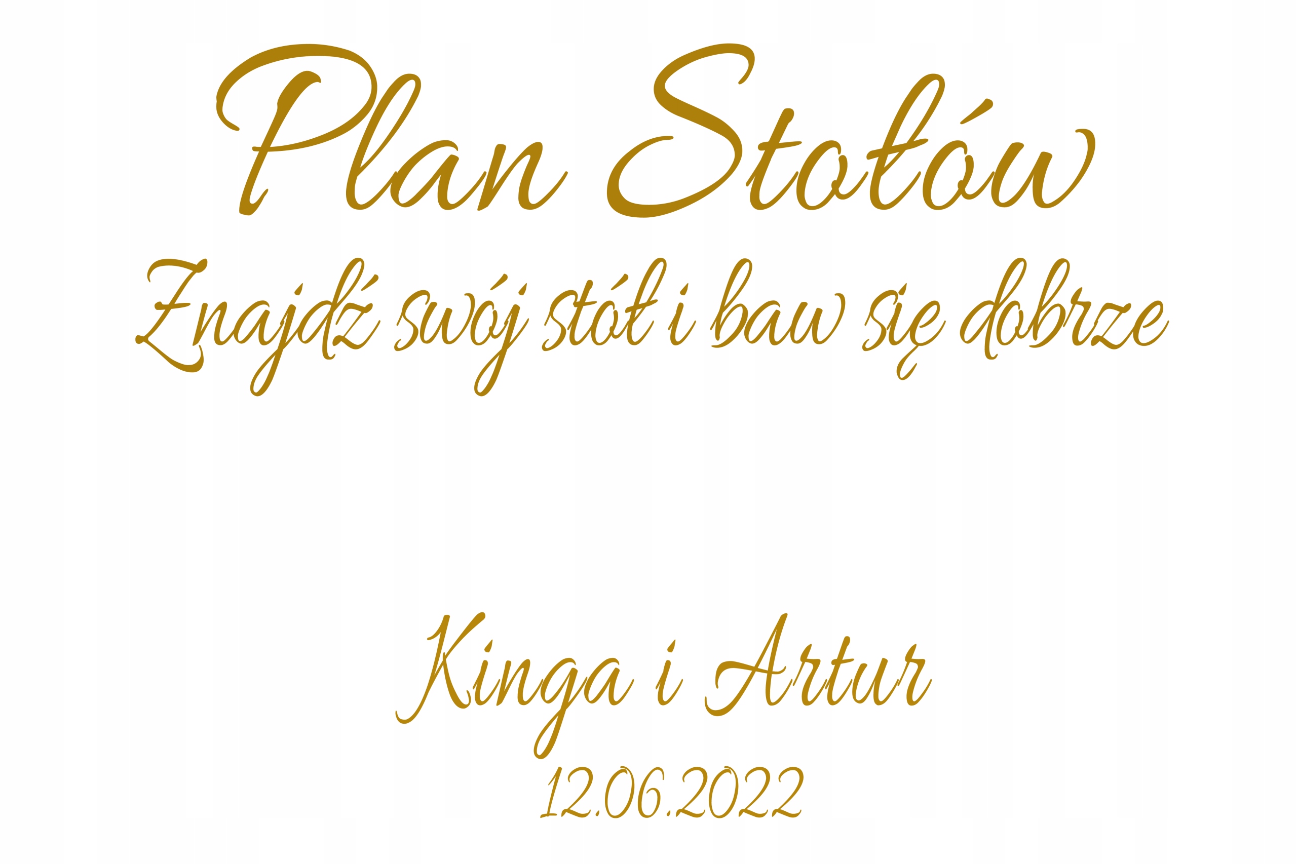 

Naklejki Plan Stołów Imiona Data Ślub Na Tablicę