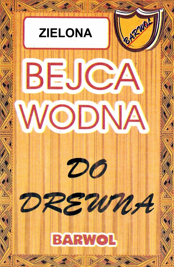 Bejca wodna do drewna ZIELONA