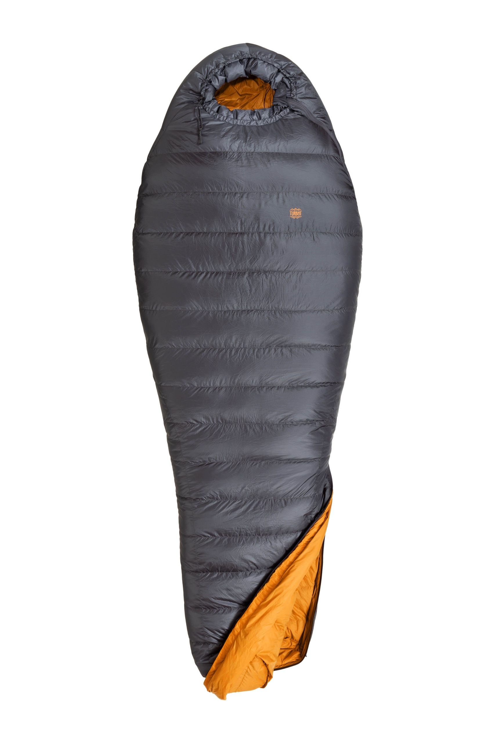 Péřový spací pytel Turbat Nox 400 185 cm šedá/cheddar oranžová barva