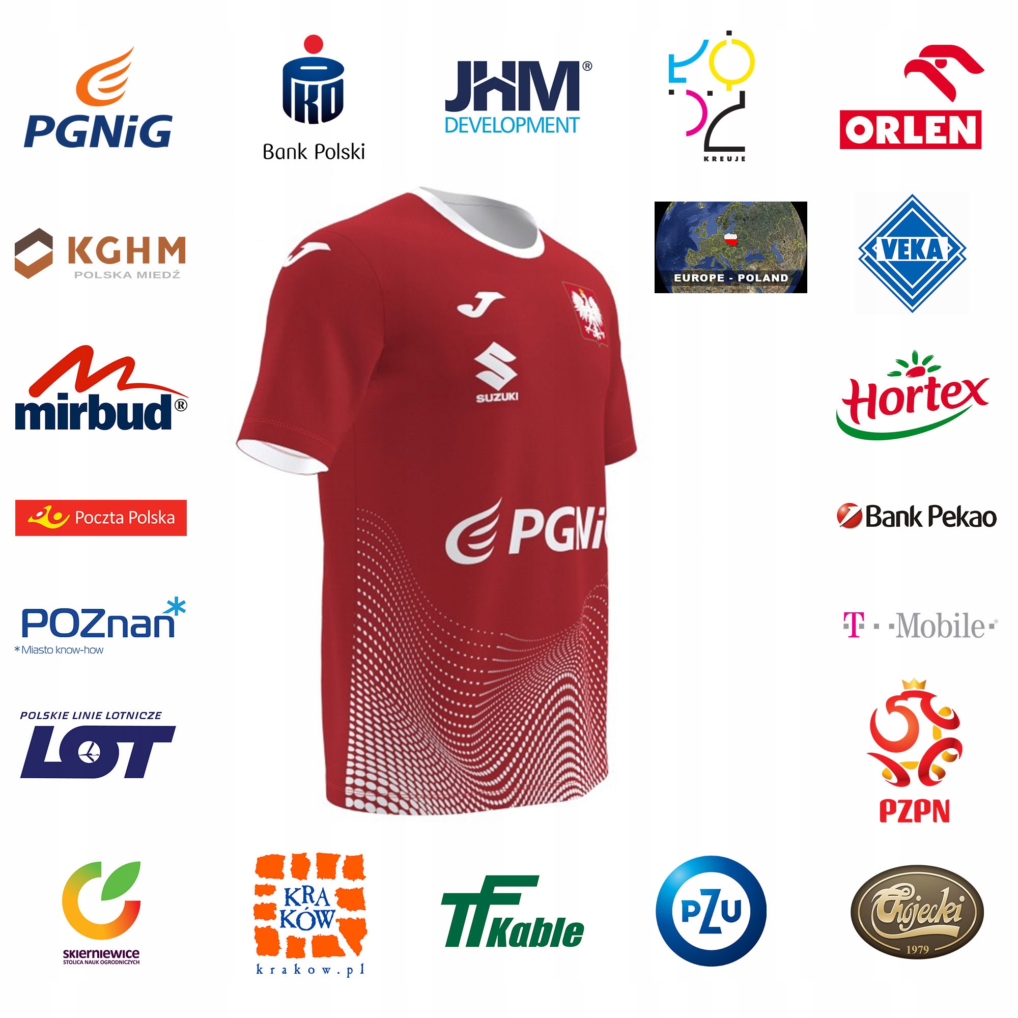 Koszulka Reprezentacji Polski Piłka Ręczna Joma Marka Joma