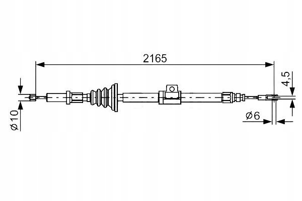 ТЯГА ТРОС ТОРМОЗА RECZNEGO BOSCH Bc3824 8140271